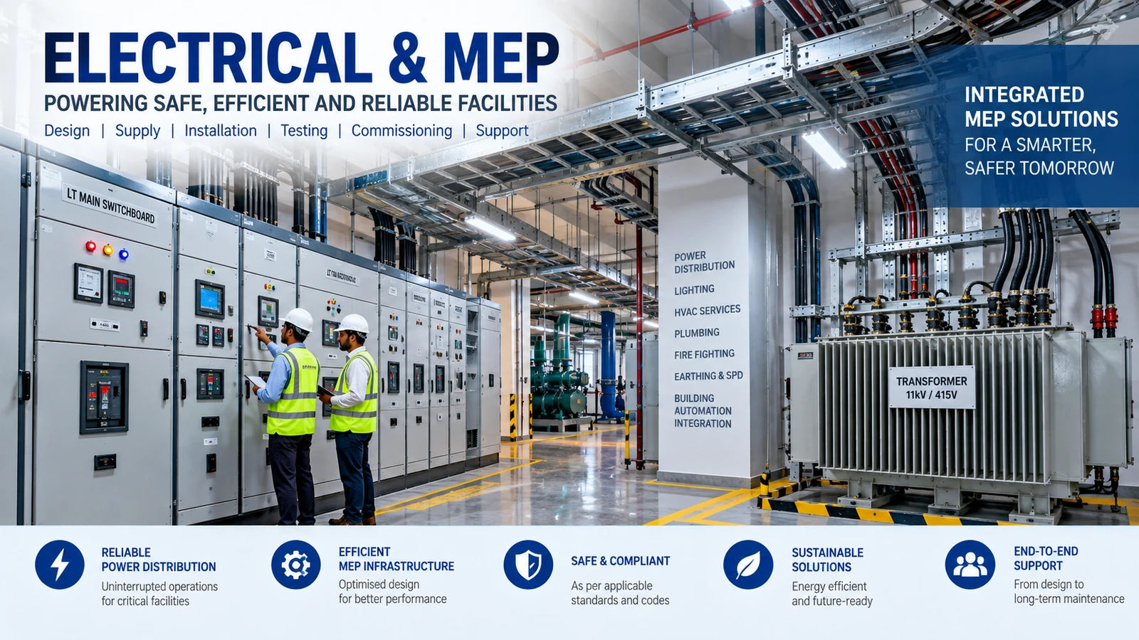 Electrical and MEP infographic.
