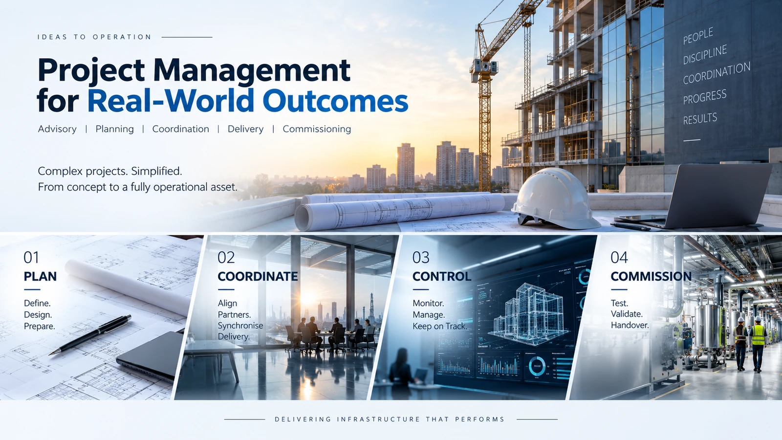 Consultancy and project management infographic.